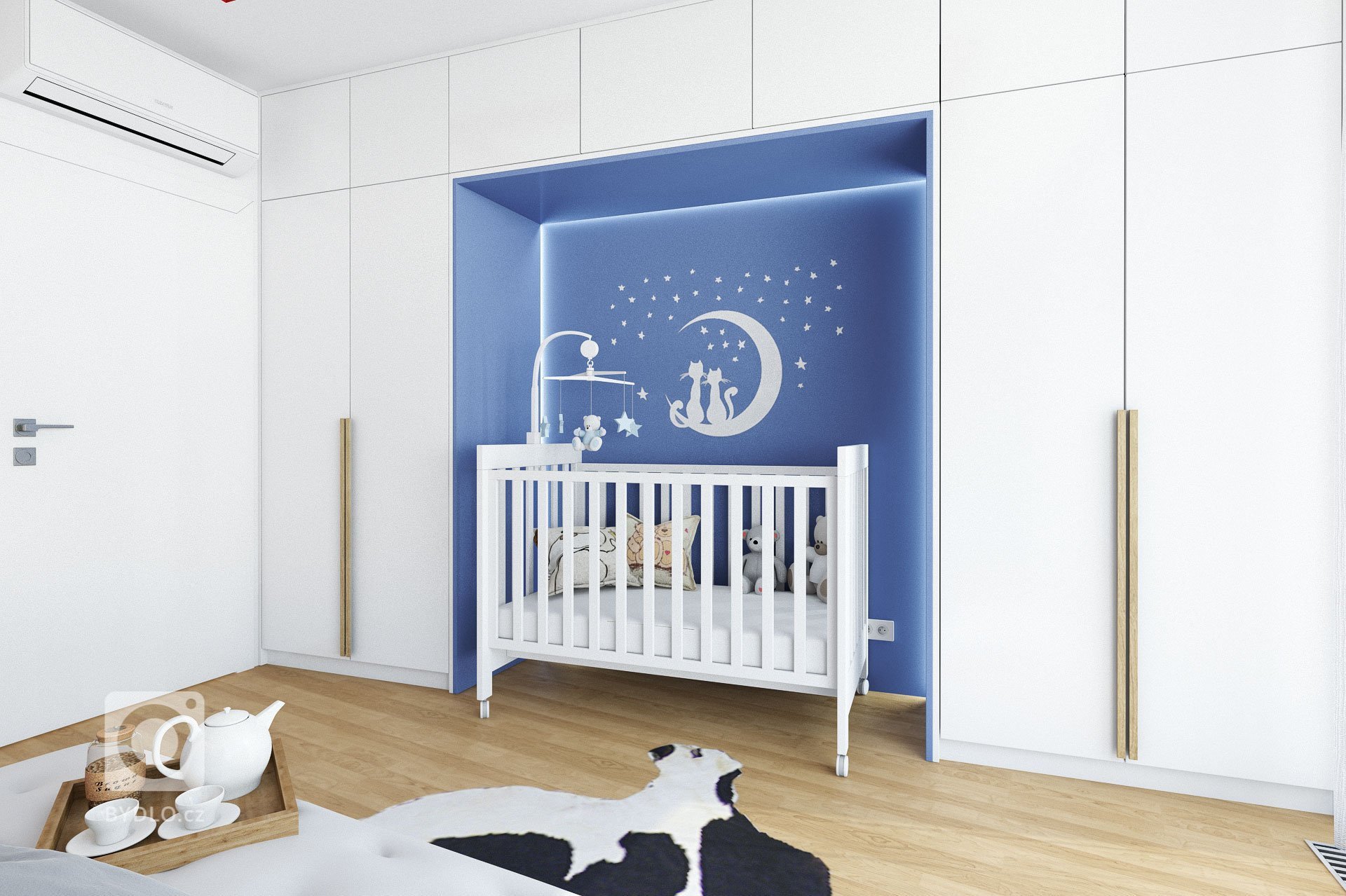 Návrh interiéru bytu s&nbsp;exkluzivním výhledem na&nbsp;přírodu i&nbsp;město. Návrh interiéru je v&nbsp;moderním a&nbsp;vzdušném stylu s&nbsp;převládající…