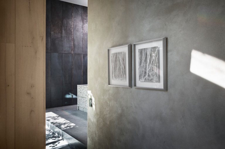 Dům, kde se ocel mísí se zelení