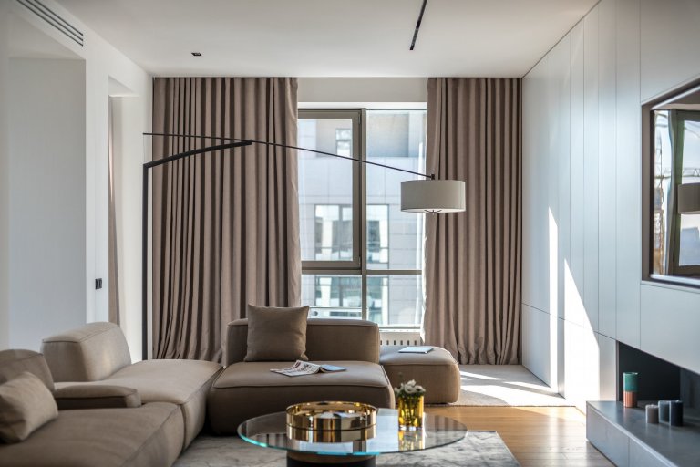 Moderní interiér bytu v Kyjevě