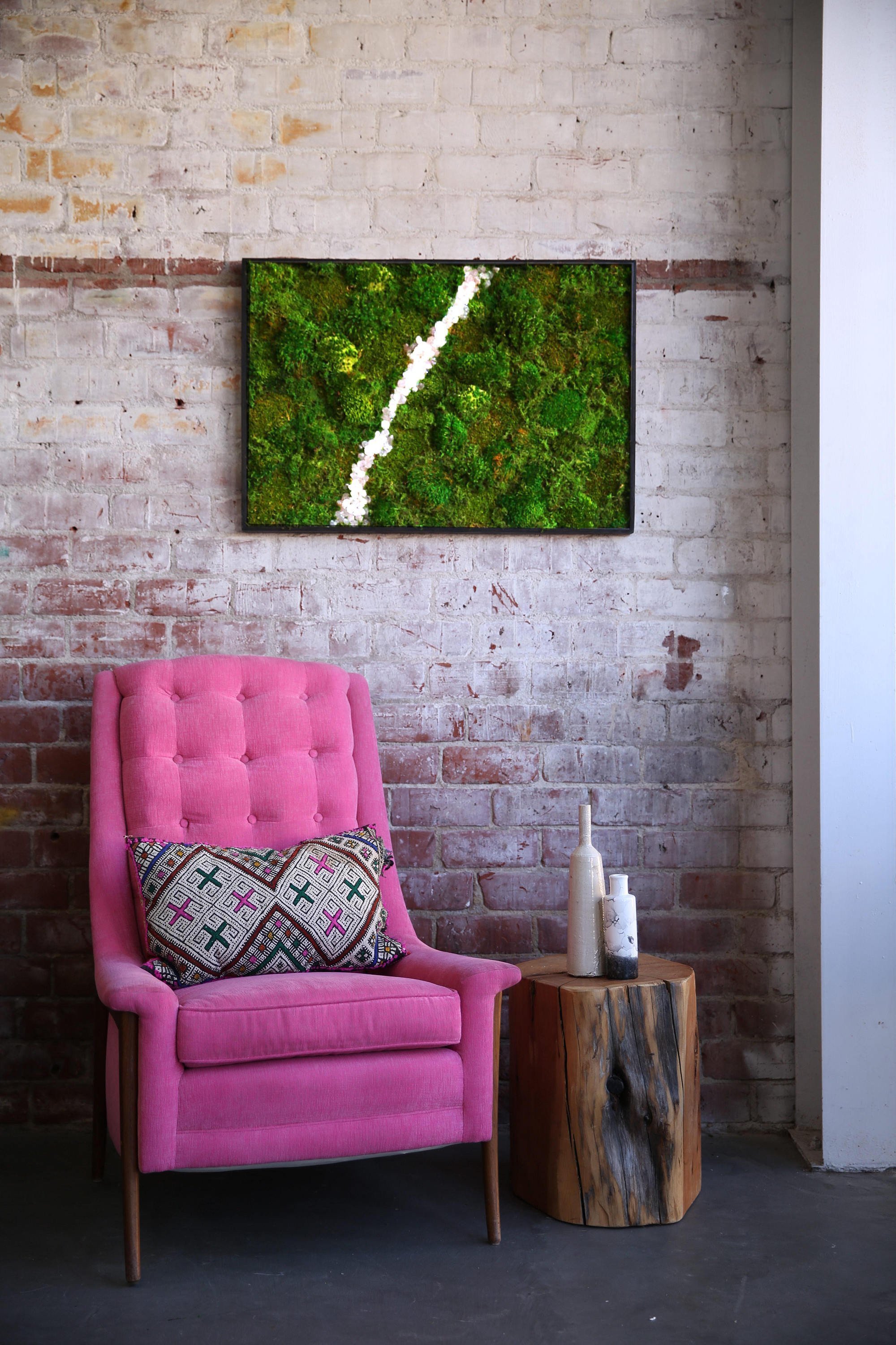 Obrazy z mumifikovaného mechu jsou výjimečný interiérový prvek