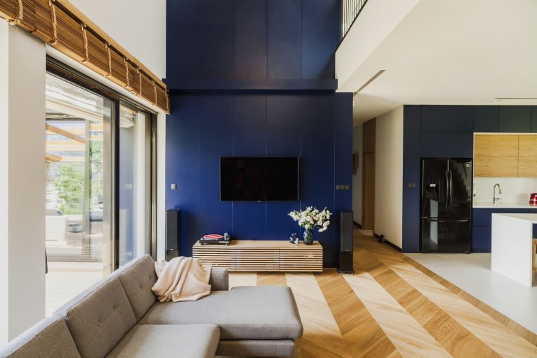 Sen o moderním bydlení v bažinaté krajině