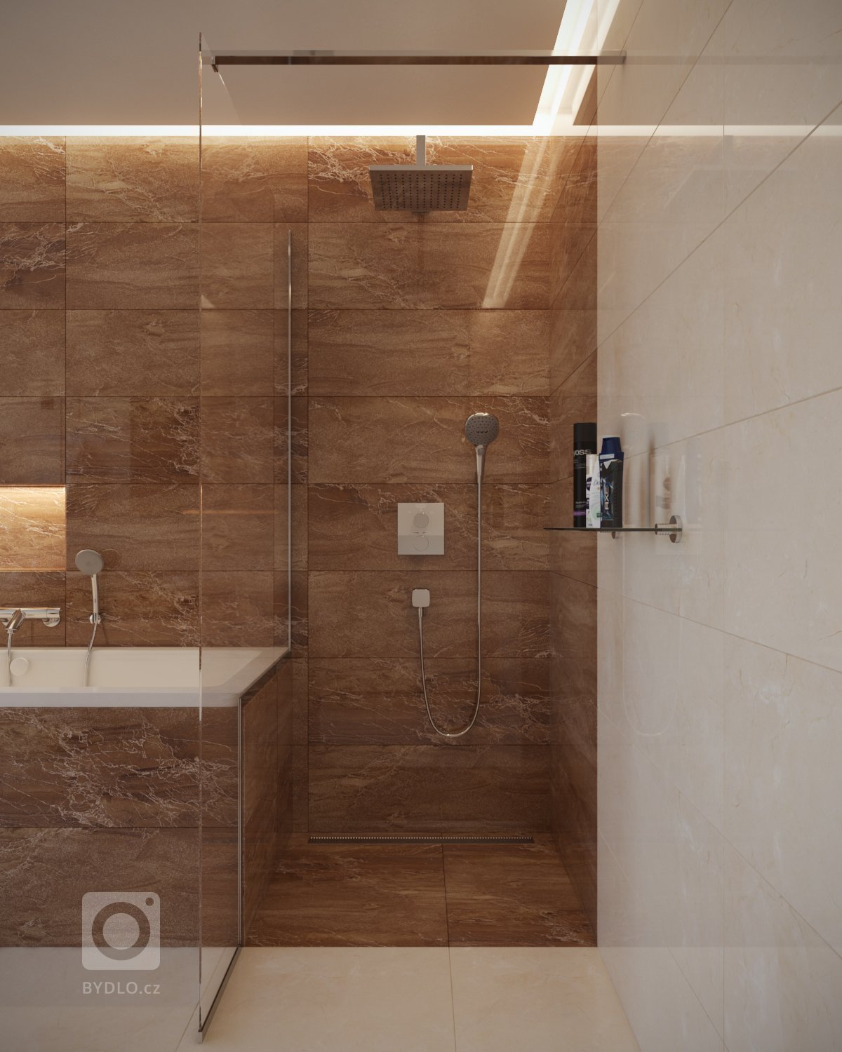 Návrh a vizualizácie luxusného bytu v Prahe. V prvej časťi projektu som vypracoval návrh a vizualizácie obývacej izby spojenej s jedálňou a kuchyňou. V druhej…