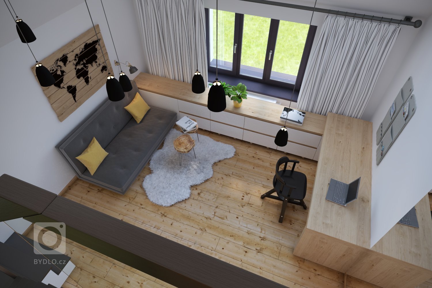 V projekte som vypracoval 3D vizualizácie pre štúdio DEZIRE INTERIORS s.r.o., ktoré riešilo návrh interiéru. Projekt sme začali vizualizovaním vstupnej chodby…