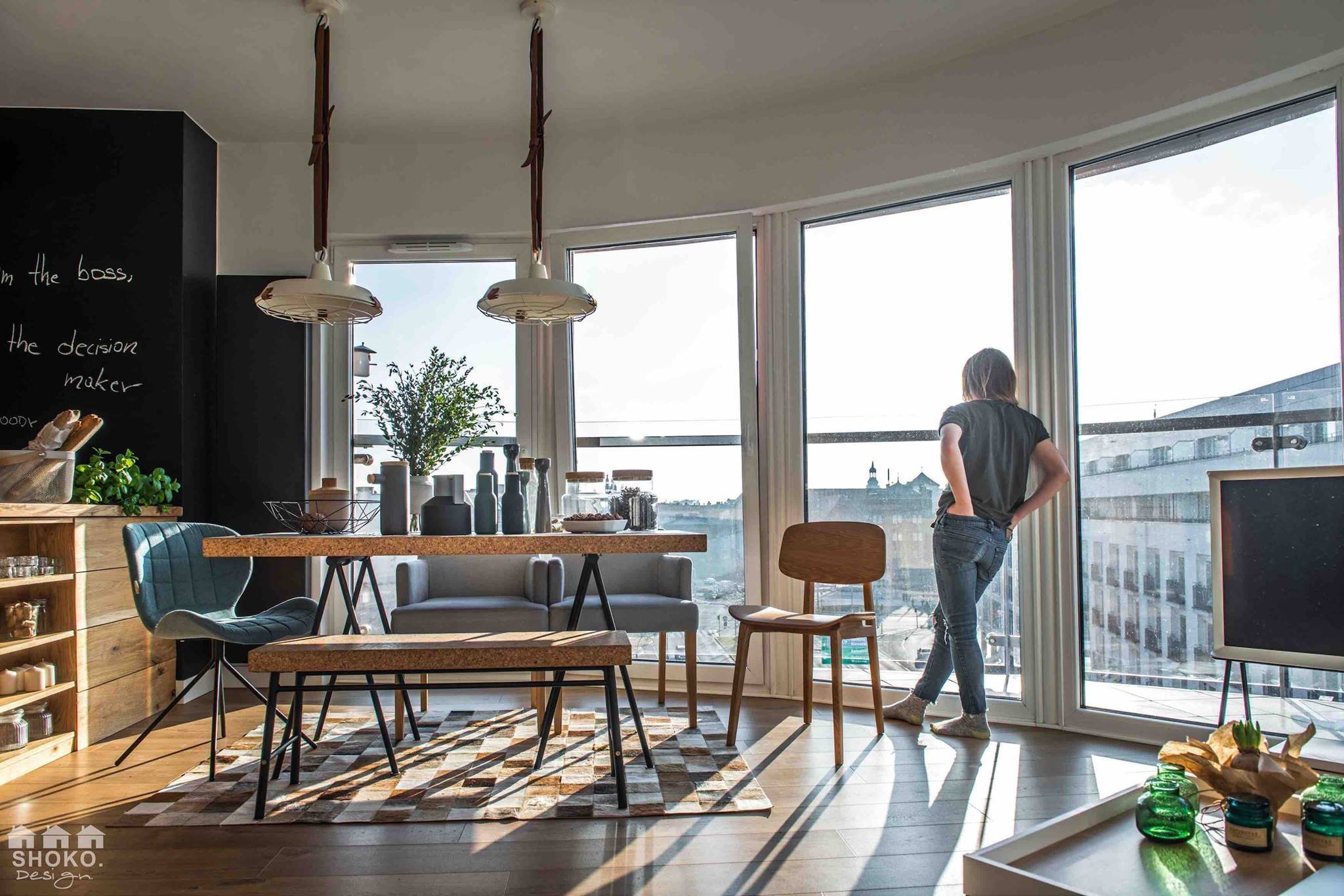 Byt ve skandinávském stylu  s panoramatickými okny