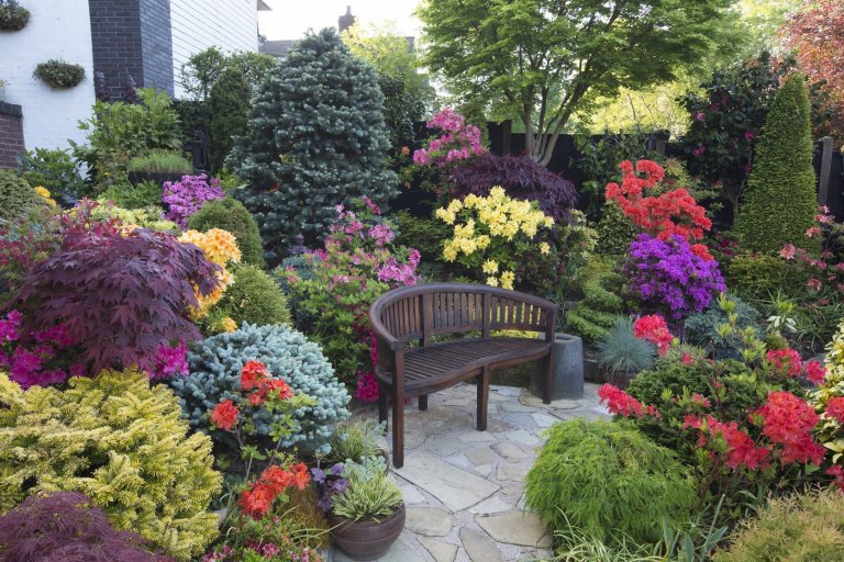 Oceňovaná zahrada hraje všemi odstíny podzimních barev