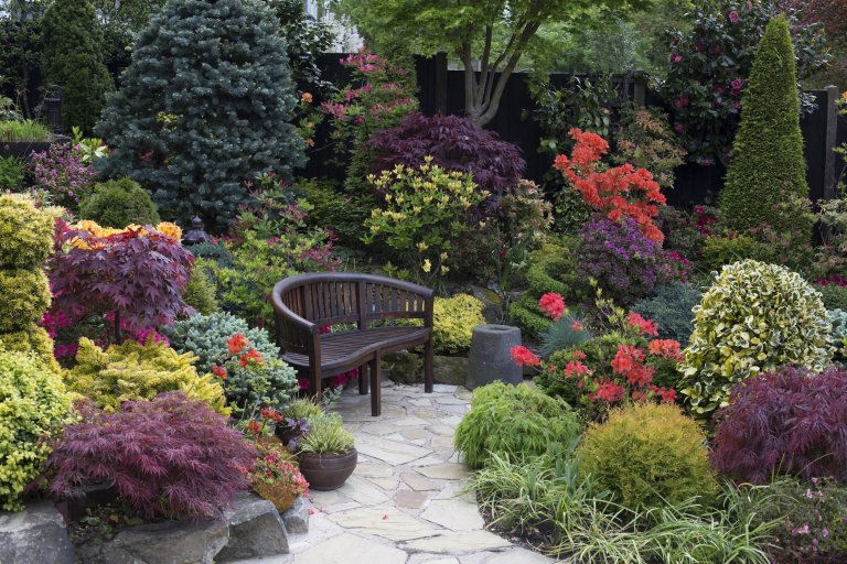 Oceňovaná zahrada hraje všemi odstíny podzimních barev