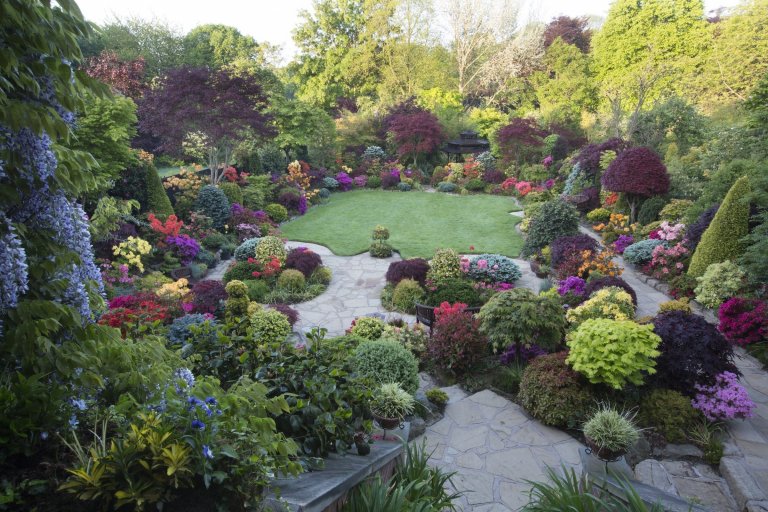 Oceňovaná zahrada hraje všemi odstíny podzimních barev