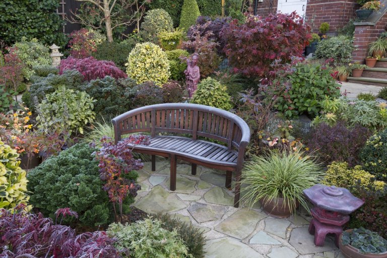 Oceňovaná zahrada hraje všemi odstíny podzimních barev