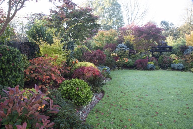 Oceňovaná zahrada hraje všemi odstíny podzimních barev