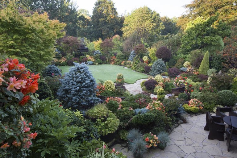 Oceňovaná zahrada hraje všemi odstíny podzimních barev