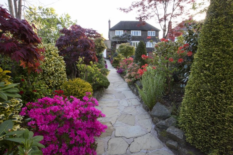 Oceňovaná zahrada hraje všemi odstíny podzimních barev