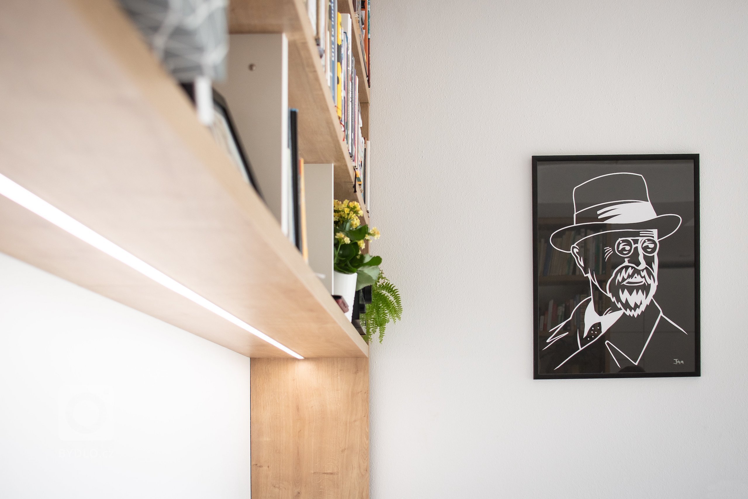 Interiér rodinného domu v těsném sousedství boršovského zámečku. Logická a velkorysá dispozice domu před dokončením nabízela možnost dotáhnout projekt kolegů…