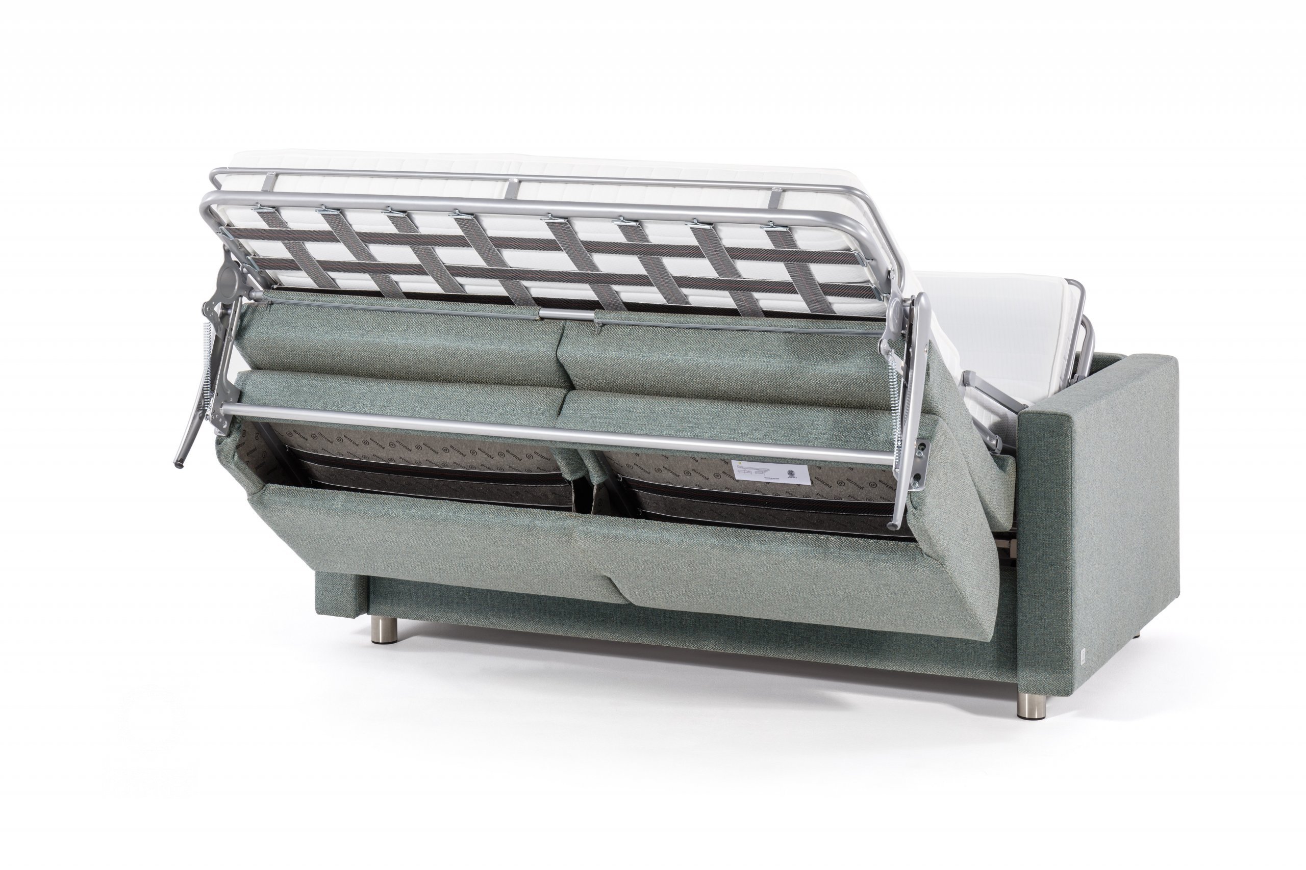 Sedací souprava s rozkladem na každodenní přespání. Šíře matrace 140 nebo 160 cm. Možnost zvětšení seda
