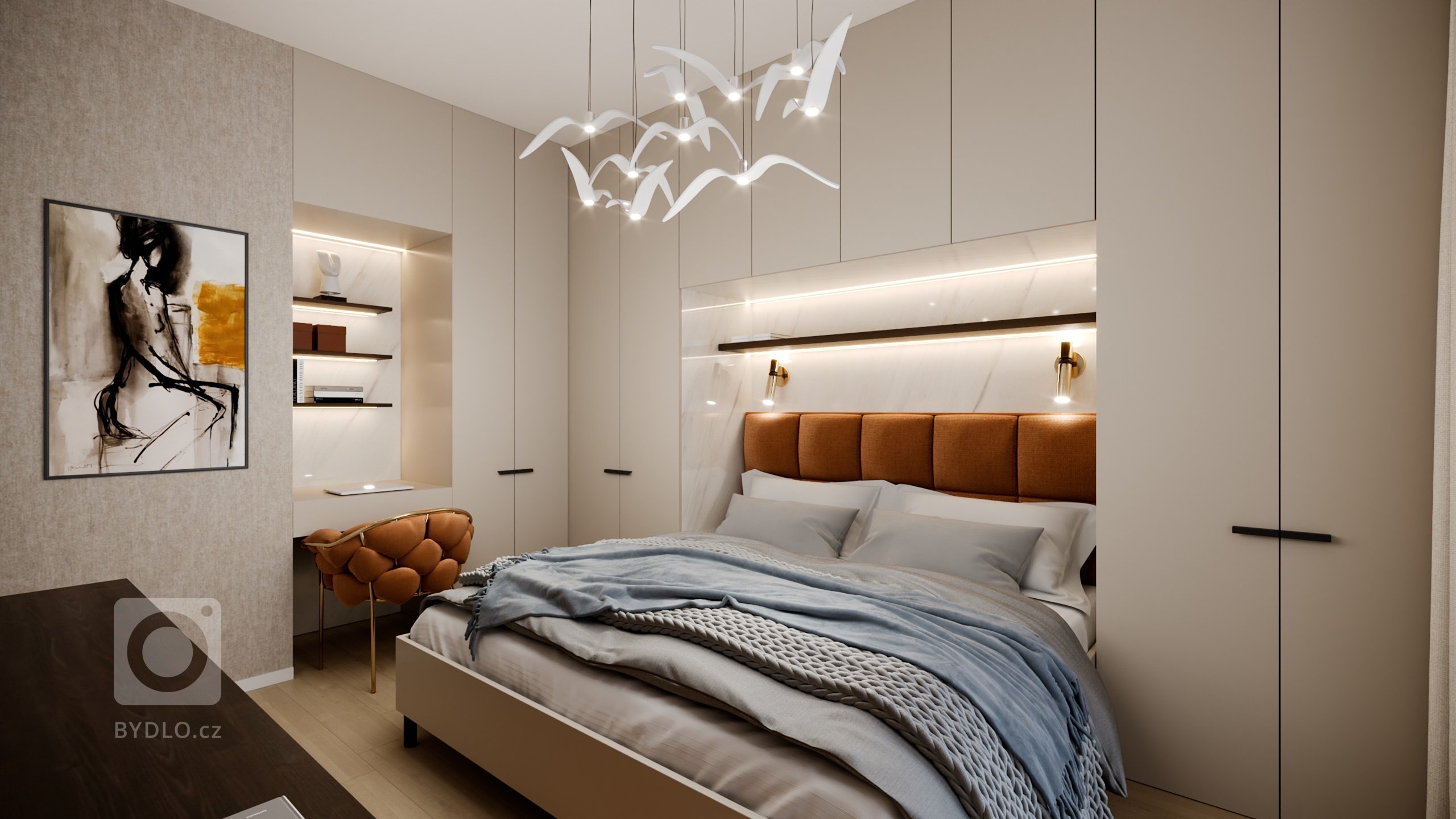 Predstavujeme vám luxusný interiérový design bytu ve Sky parku z interiérového štúdia&nbsp;PRUNUS.&nbsp;Terakotová farba v harmonickom interiéri navodí dobrú…