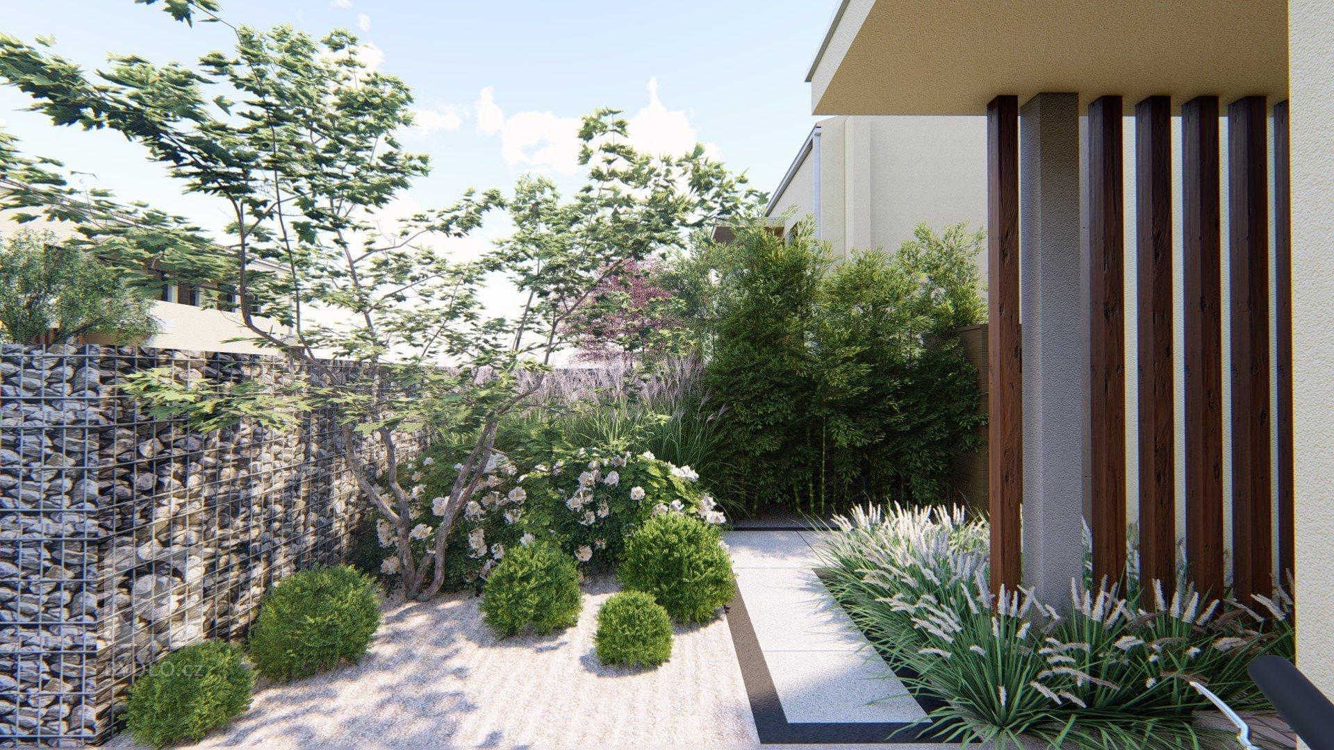 MODERNÍ ZAHRADA NA PRAZE 4