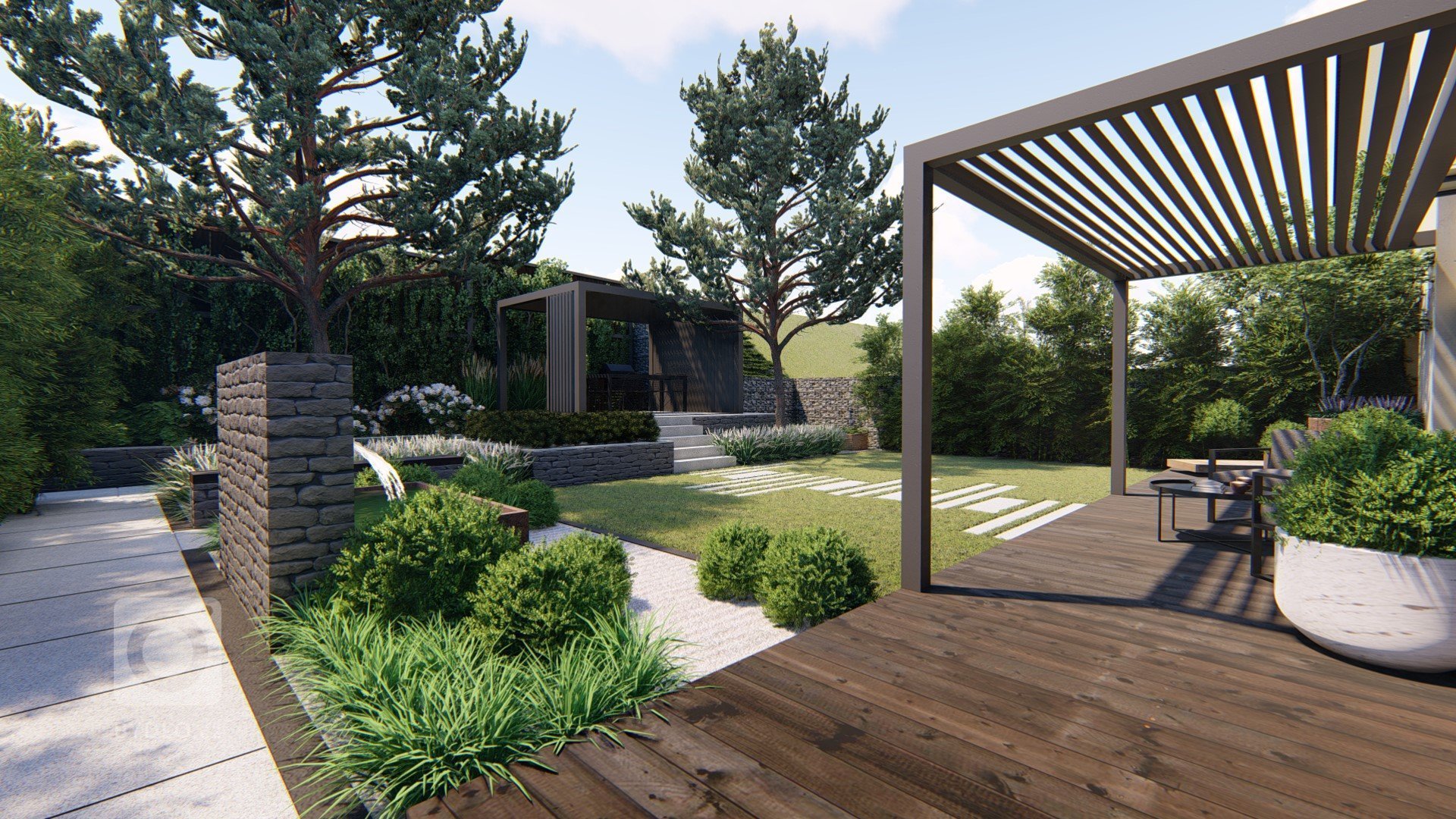 MODERNÍ ZAHRADA NA PRAZE 4