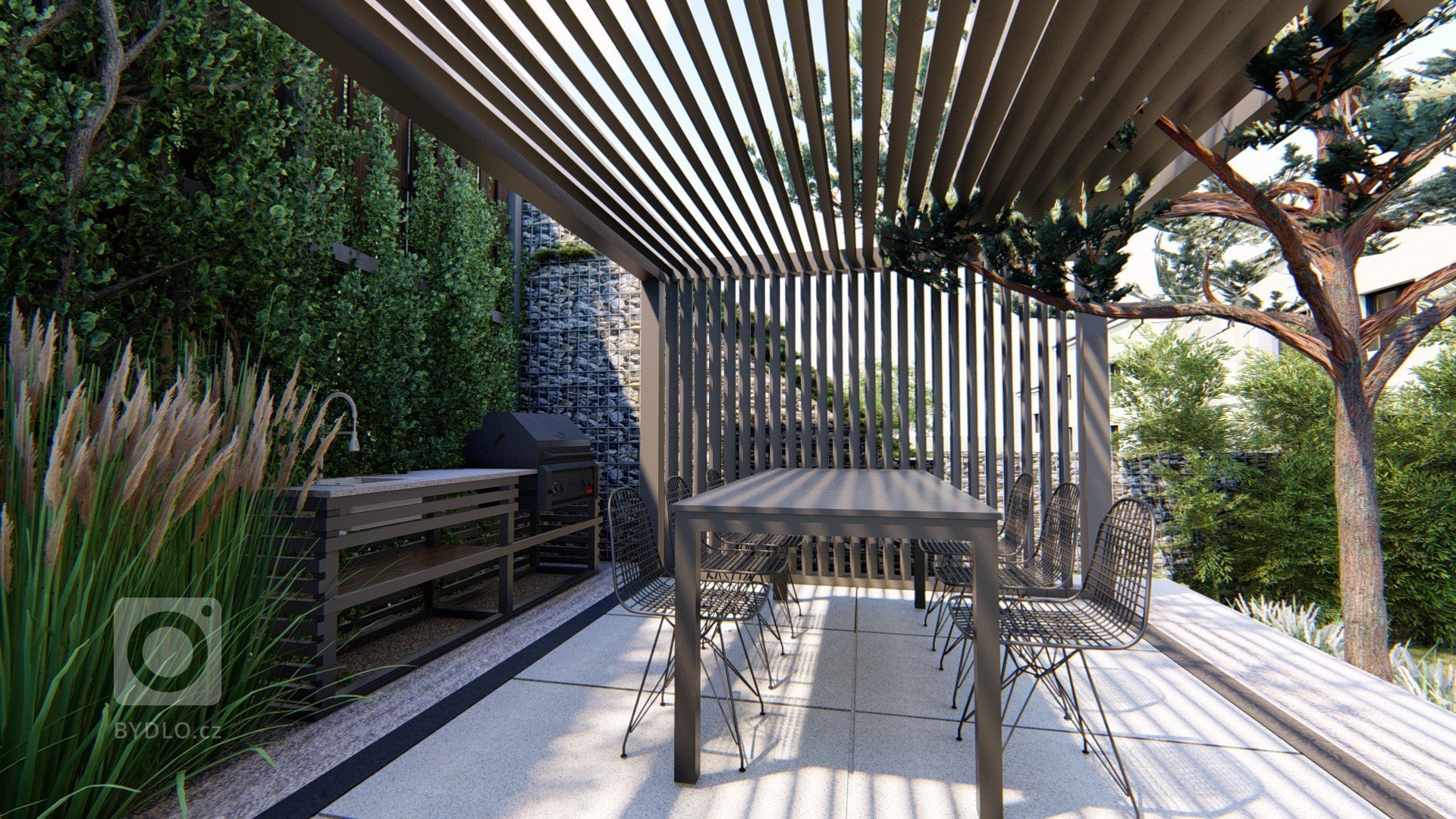 MODERNÍ ZAHRADA NA PRAZE 4