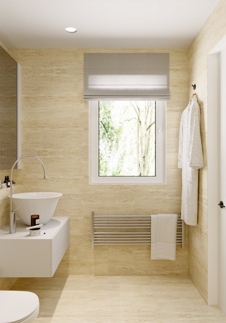 Travertin WC