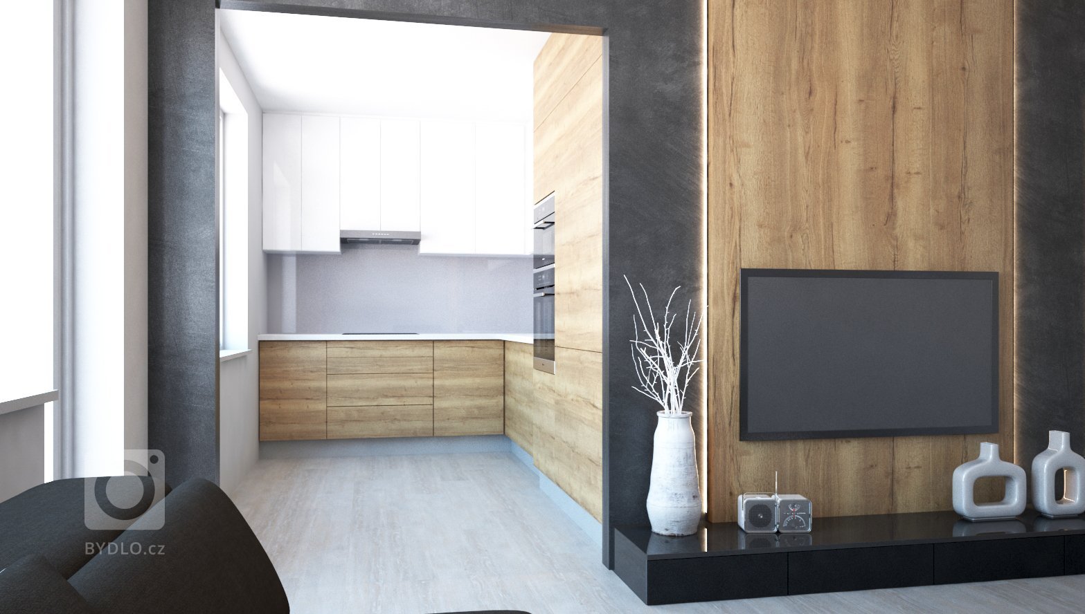 Vizualizace interiéru před rekonstrukcí