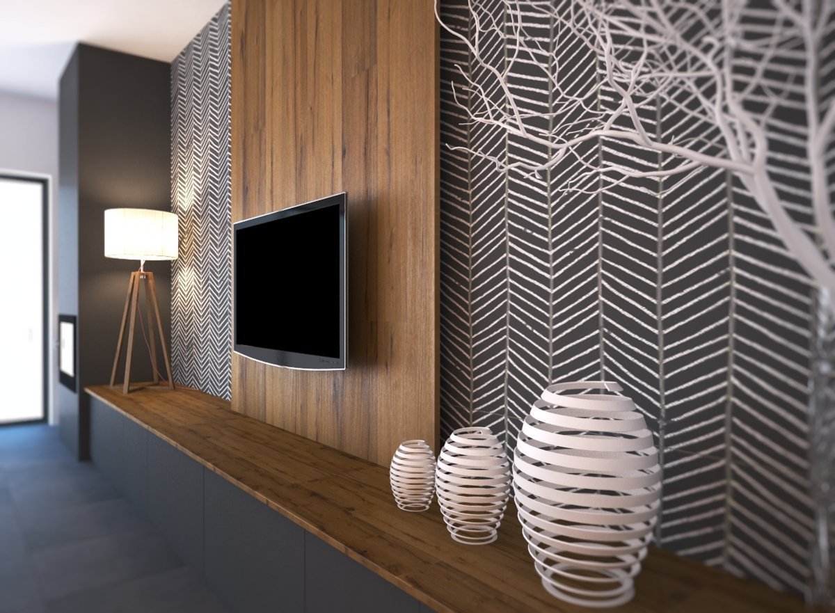 Nový rodiný dům a velký prázdný prostor, který potřeboval minimalistický design.. Vypořádat se požadavky klientky, aby prostor byl prázdý, ale přesto…