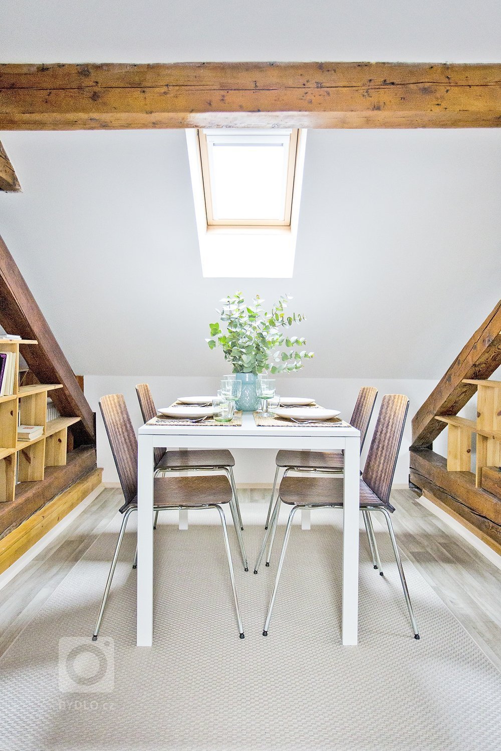 This small attic loft is located in the historical part of Prague, at the feet of the Castle and just a short walk from Charles Bridge.&nbsp;The goal was to…