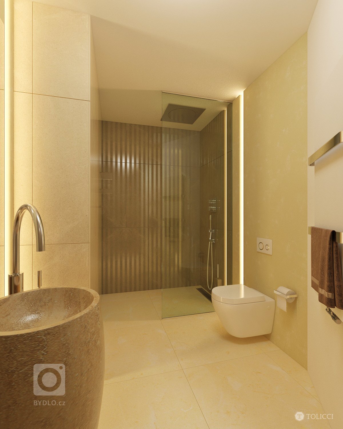 Cieľom návrhu bolo vytvorenie luxusného a moderného Bývania, pričom základom sa stali zemité a teplé farby v kombinácii s lesklými a prírodnými dekormi. Punc…