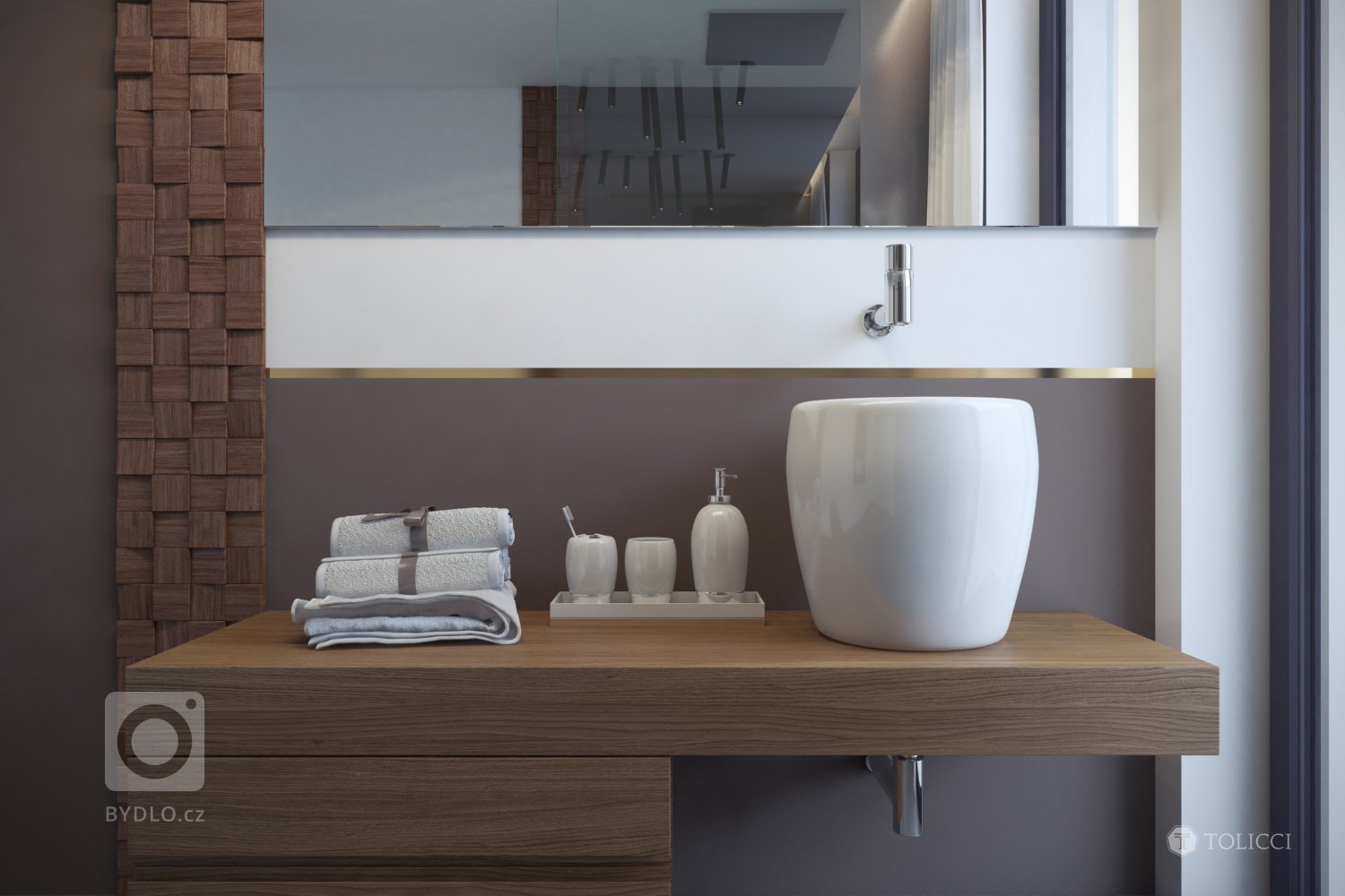 Cieľom návrhu bolo vytvorenie elegantného a jednoduchého talianskeho interiéru. Základ tvoria kontrasty drevených orechových prvkov a bielych stien na čistom…