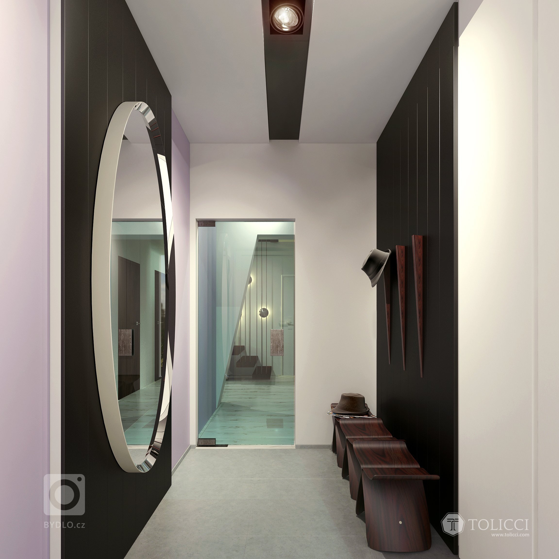 Ide o náš prvý projekt, v ktorom sme aplikovali princípy tradičného talianskeho prístupu k interiéru. Kontrasty tvoria tmavé orechové drevo s bielymi plochami…