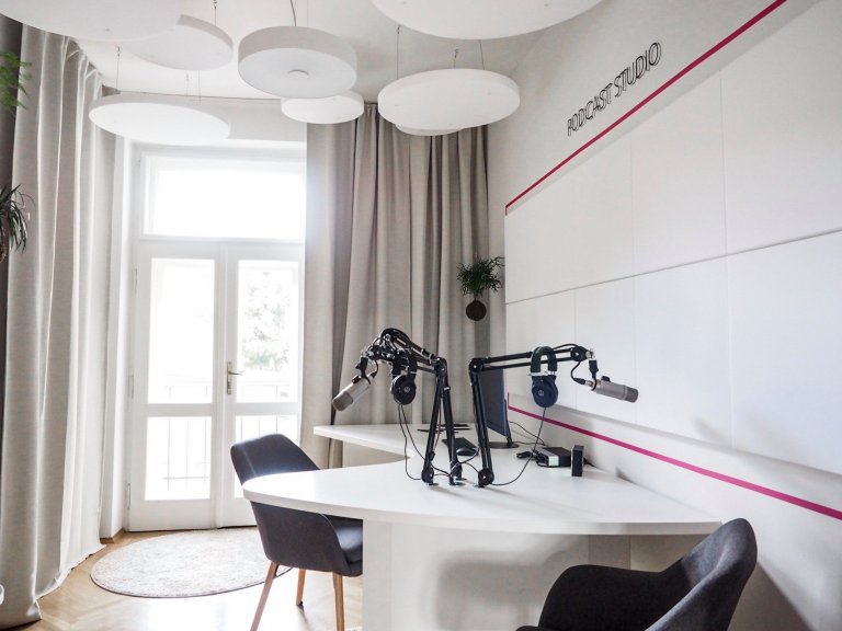 Podcast studio Elite Bloggers